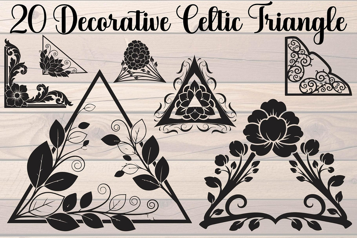 Decorative Celtic Triangle Floral, an Object Graphic by Creativeshirt (Photo 1 of 18)