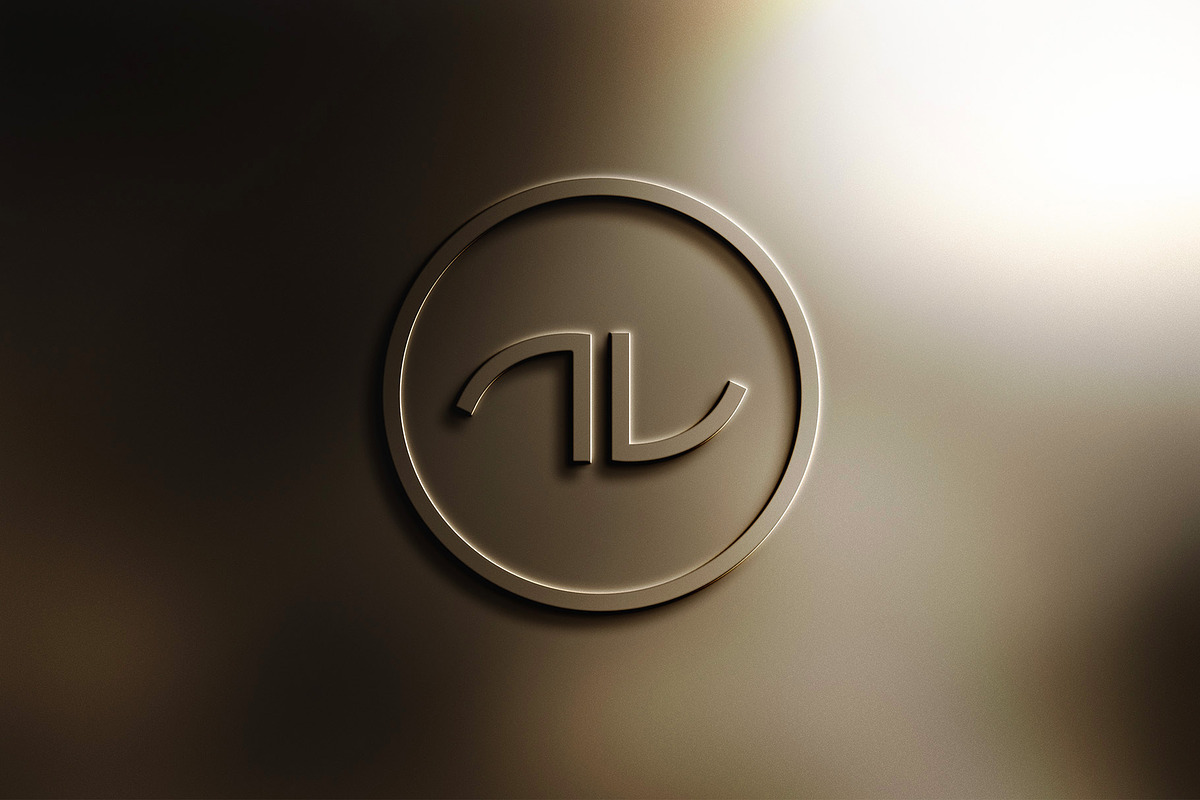Logo Mockup Abstract Gold, a Product Mockup by Asylab (Photo 1 of 4)