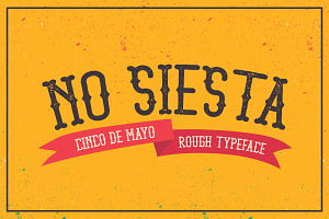 No Siesta, a Font by TGIF.STD