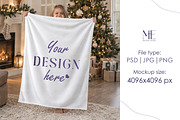 Christmas Blanket Mockup Fleece, a Merchandise Mockup by Mie Mockup Studio (Thumbnail 2 of 5)