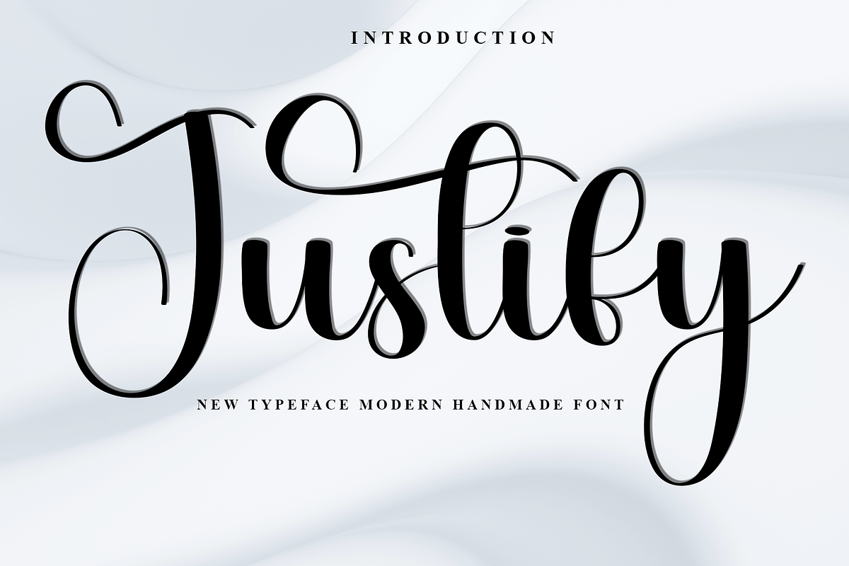 Justify, a Handwritten Font by InermediaSTUDIO (Photo 1 of 8)