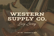Ramblin Rose - Western Font Trio, a Handwritten Font by Davide Bassu (Thumbnail 5 of 9)