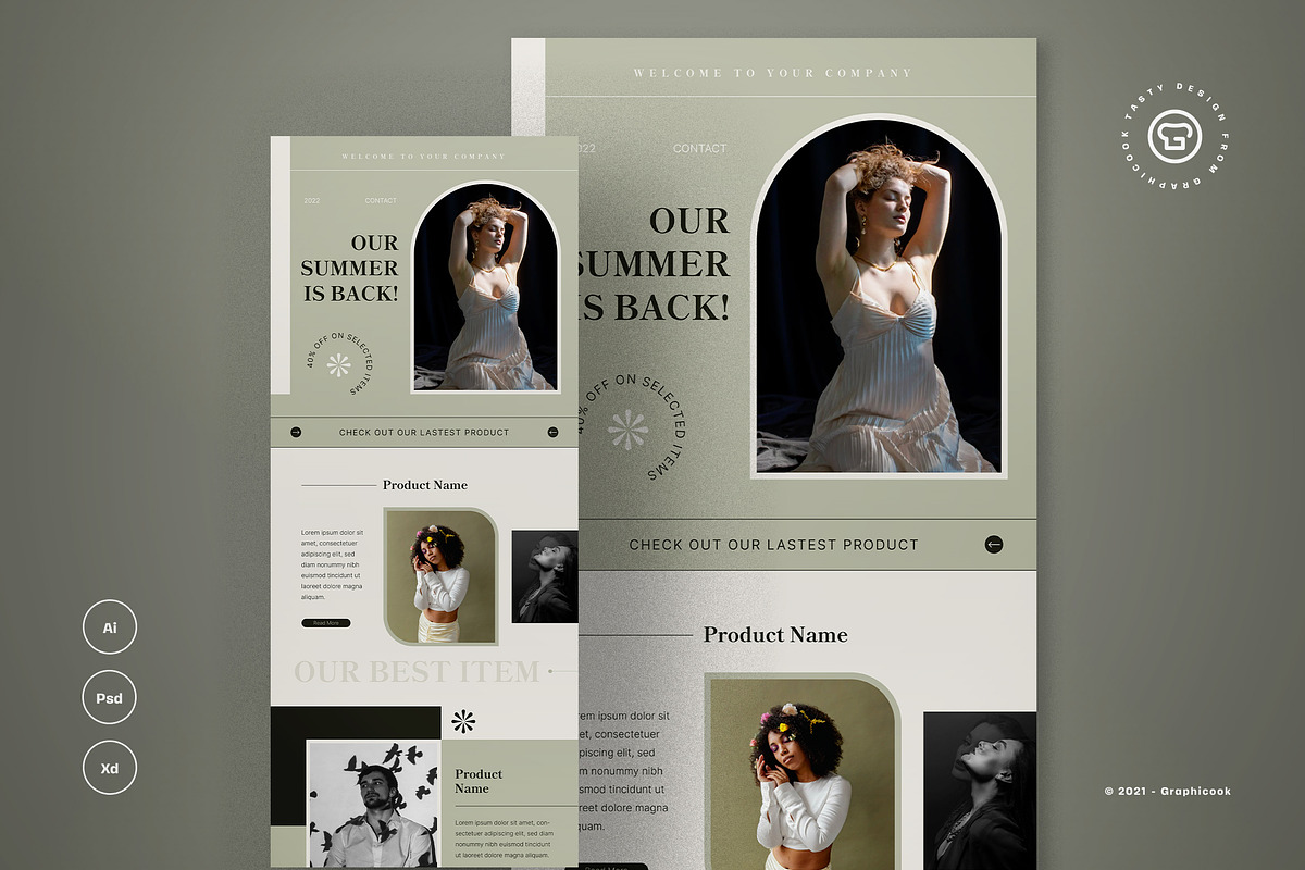 Email News Letter, an Email Template by graphicook (Photo 2 of 3)