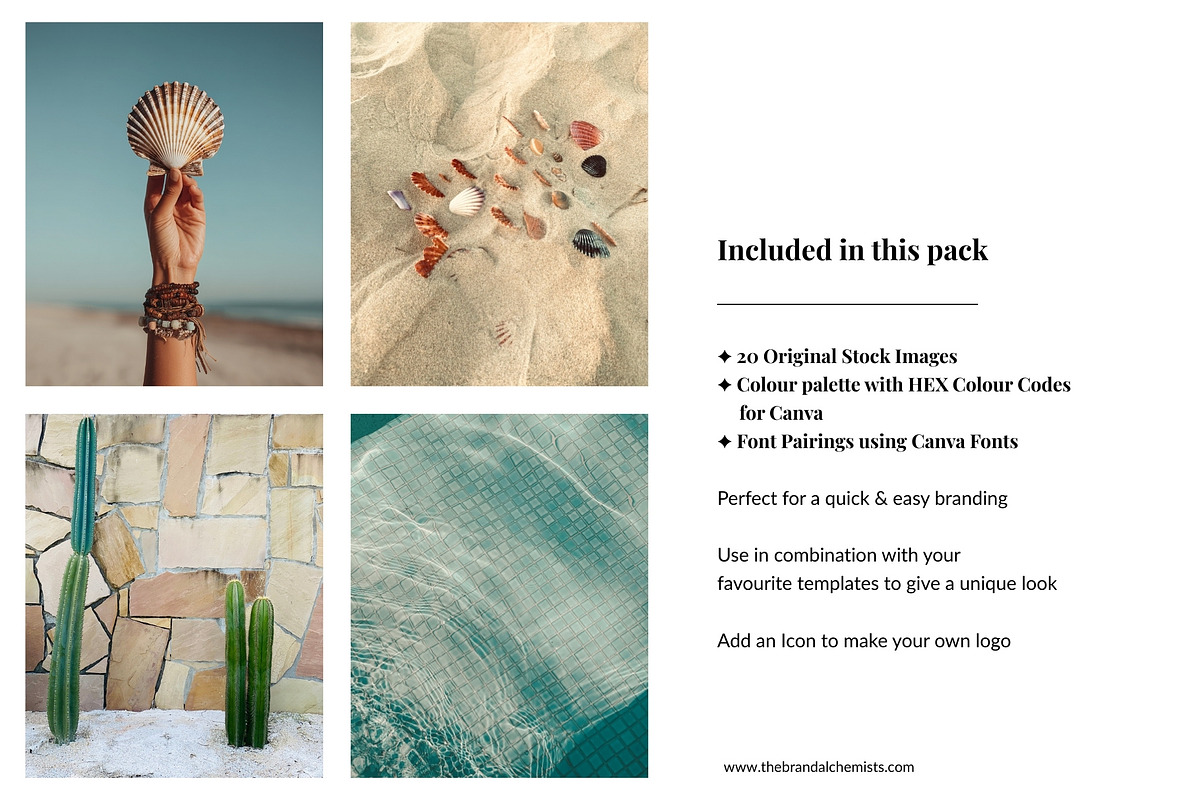 Island Luxe Brand Kit + Stock Images, a Marketing Template by The Brand Alchemists (Photo 6 of 10)