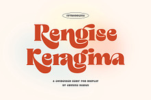 Rengise Rengise Groovy Serif