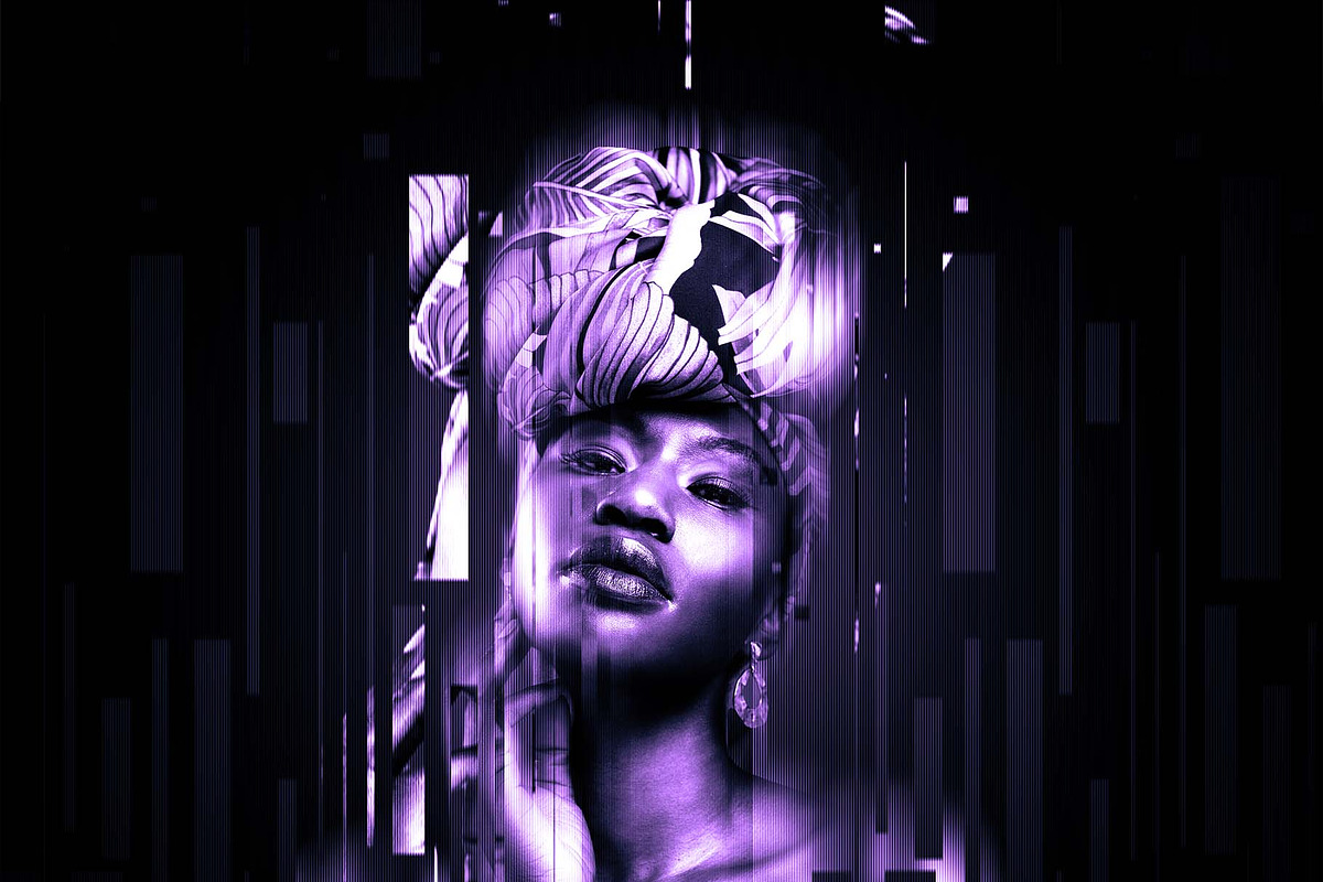 Glitch Duotone Effect Photoshop, an Action Add-On by MRI STUDIO (Photo 8 of 15)
