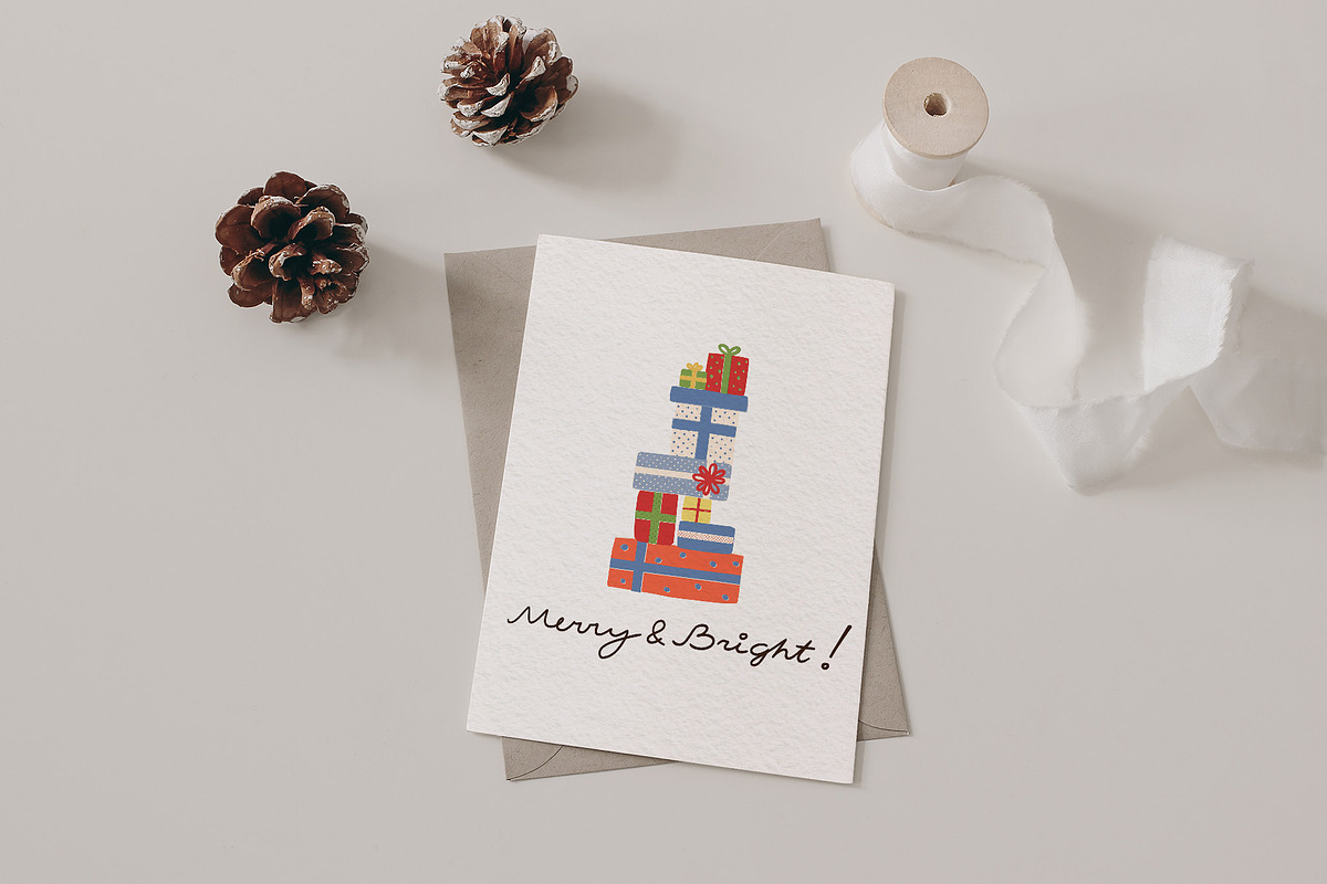 Retro Christmas Clipart & Graphics, a Seasonal Illustration by Paper Cherry (Photo 15 of 21)