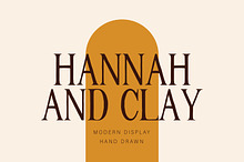 HANNAH & CLAY | handwritten serif