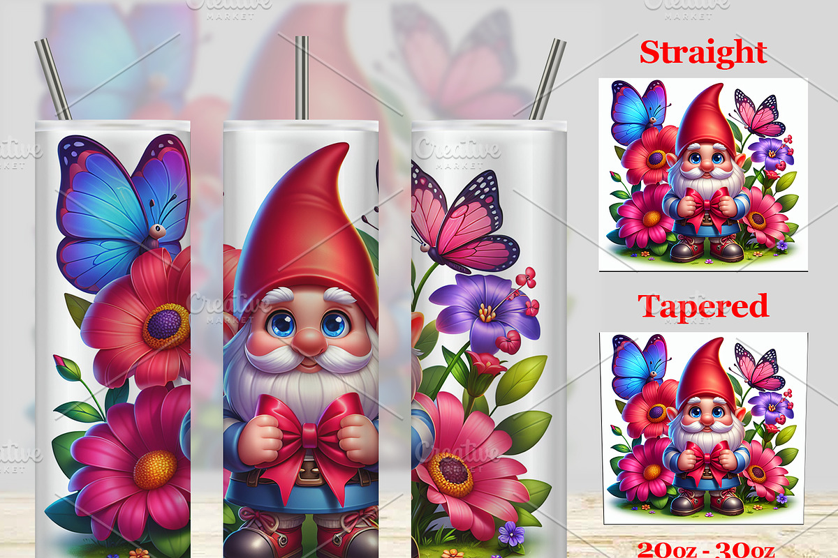 Easter Gnome Tumbler Wrap PNG, a Magazine Template by efuturestudio (Photo 2 of 3)
