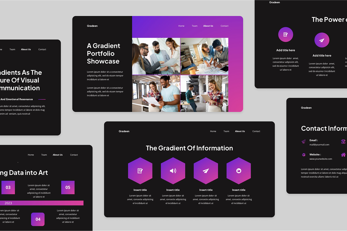 Gradient Keynote, a Presentation Template by Annora Studio (Photo 2 of 5)