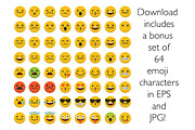 Emoji smiley font, a Handwritten Font by ink drop (Thumbnail 5 of 5)