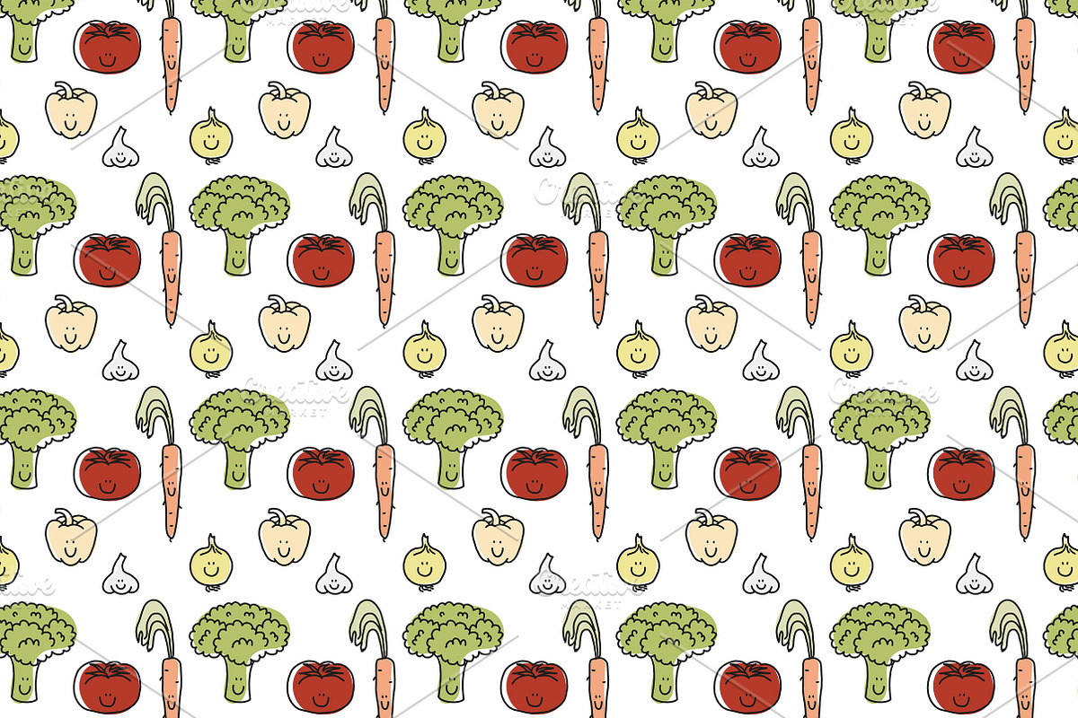 Set of cute patterns part 1, a Pattern Graphic by Lyolya Profitrolya (Photo 5 of 5)