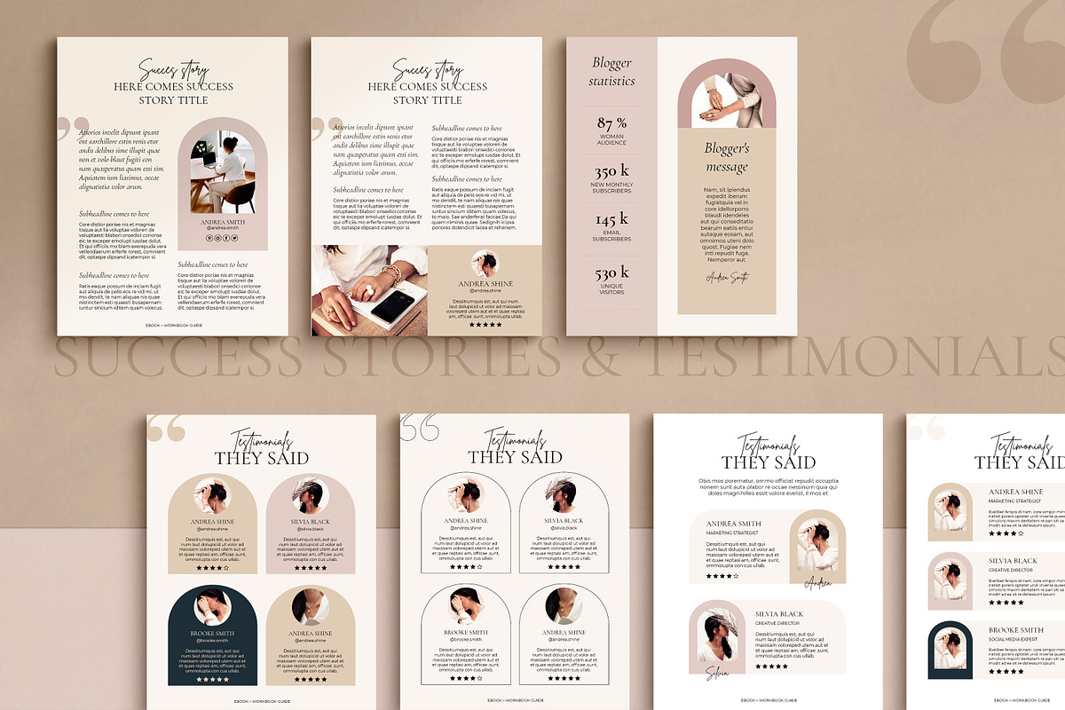 4 in 1 Course Creator Bundle CANVA, a Magazine Template by Mirazz (Photo 14 of 50)