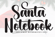 Santa Notebook | Script Font, a Handwritten Font by Scratchones (Thumbnail 1 of 9)