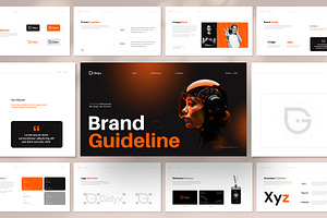 Modern Brand Guideline Template, a Presentation Template by graphypix