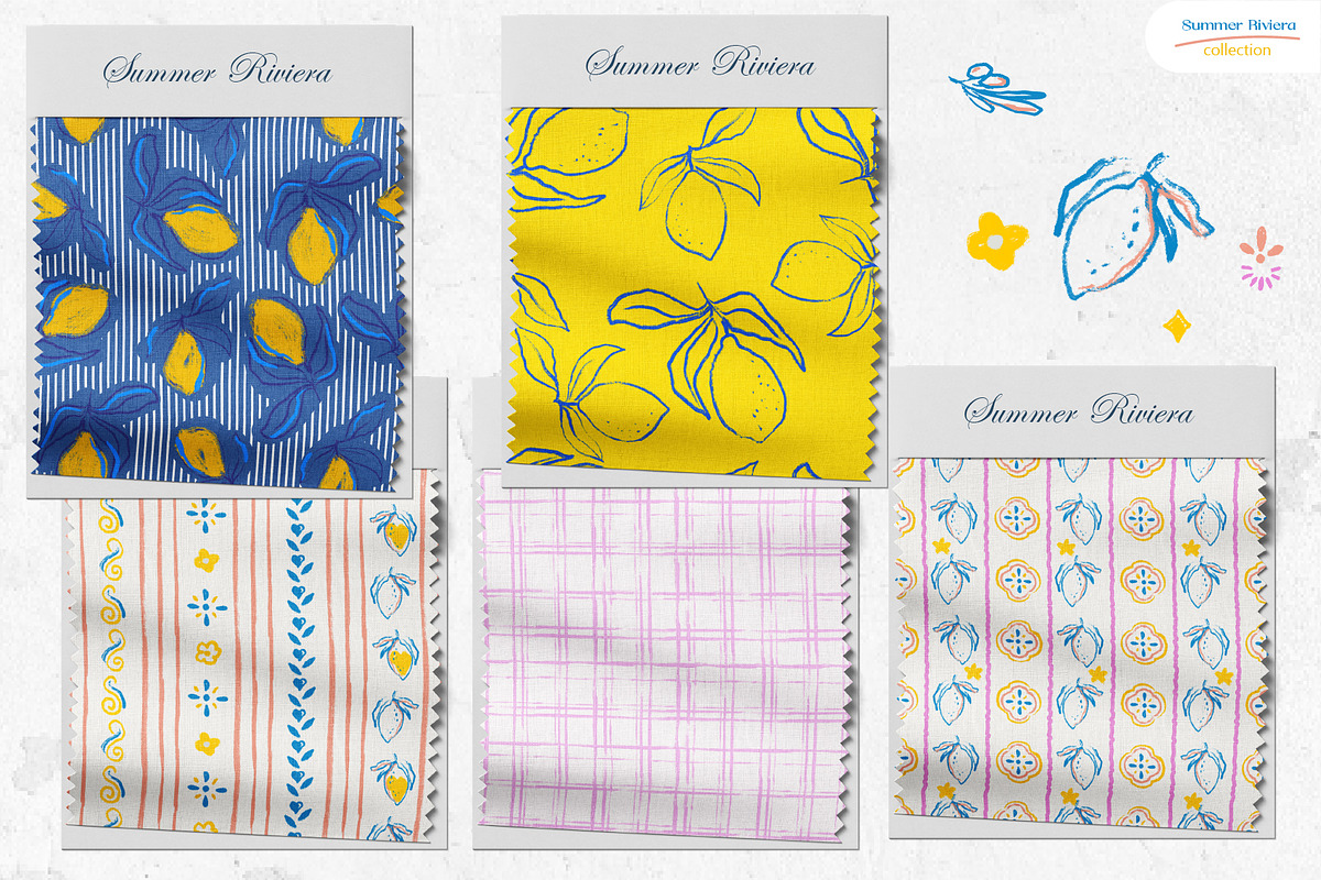 Summer Riviera - Seamless Patterns, a Pattern Graphic by Milky April (Photo 5 of 7)