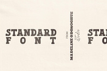 Standard | Hand Made Slab Serif Font