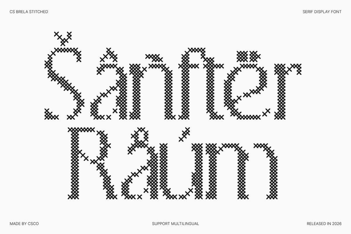 CS Brela Stitched, a Serif Font by Craft Supply Co. (Photo 7 of 8)