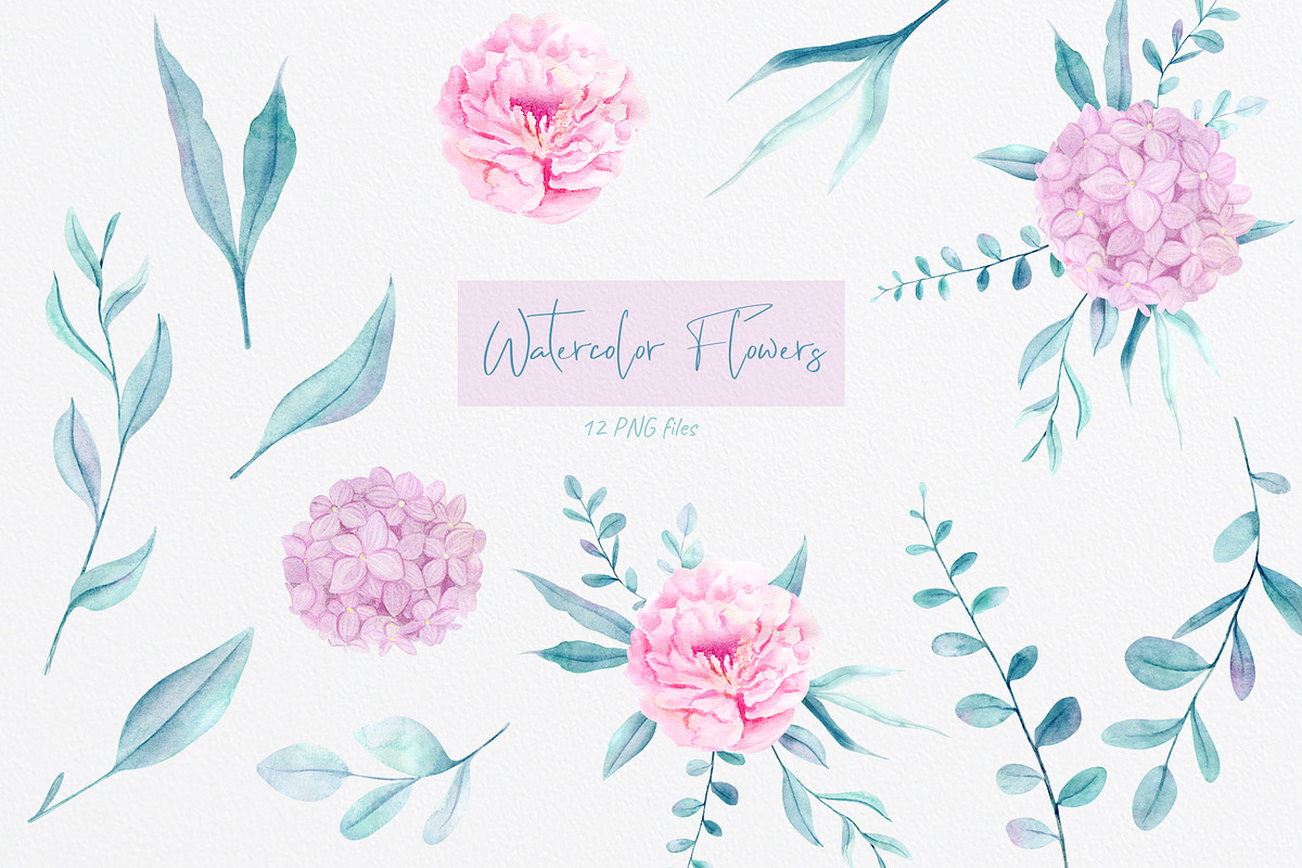 Girls Watercolor Collection, an Illustration by NataliArkushArt (Photo 2 of 15)