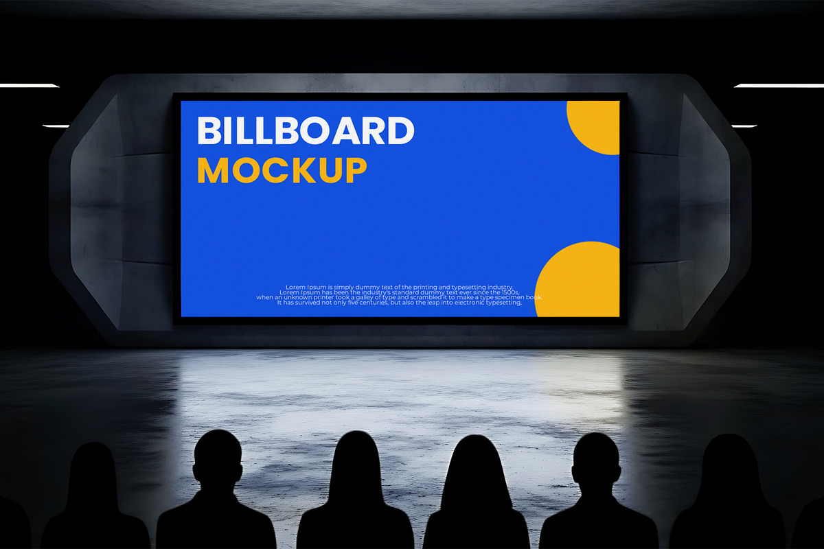 Modern Billboard Mockup, an Advertising Mockup by Viswal Studio (Photo 2 of 2)