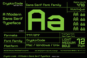 Crypto code - Sans Serif font family, a Sans Serif Font by Artistic & Unique (Thumbnail 2 of 12)