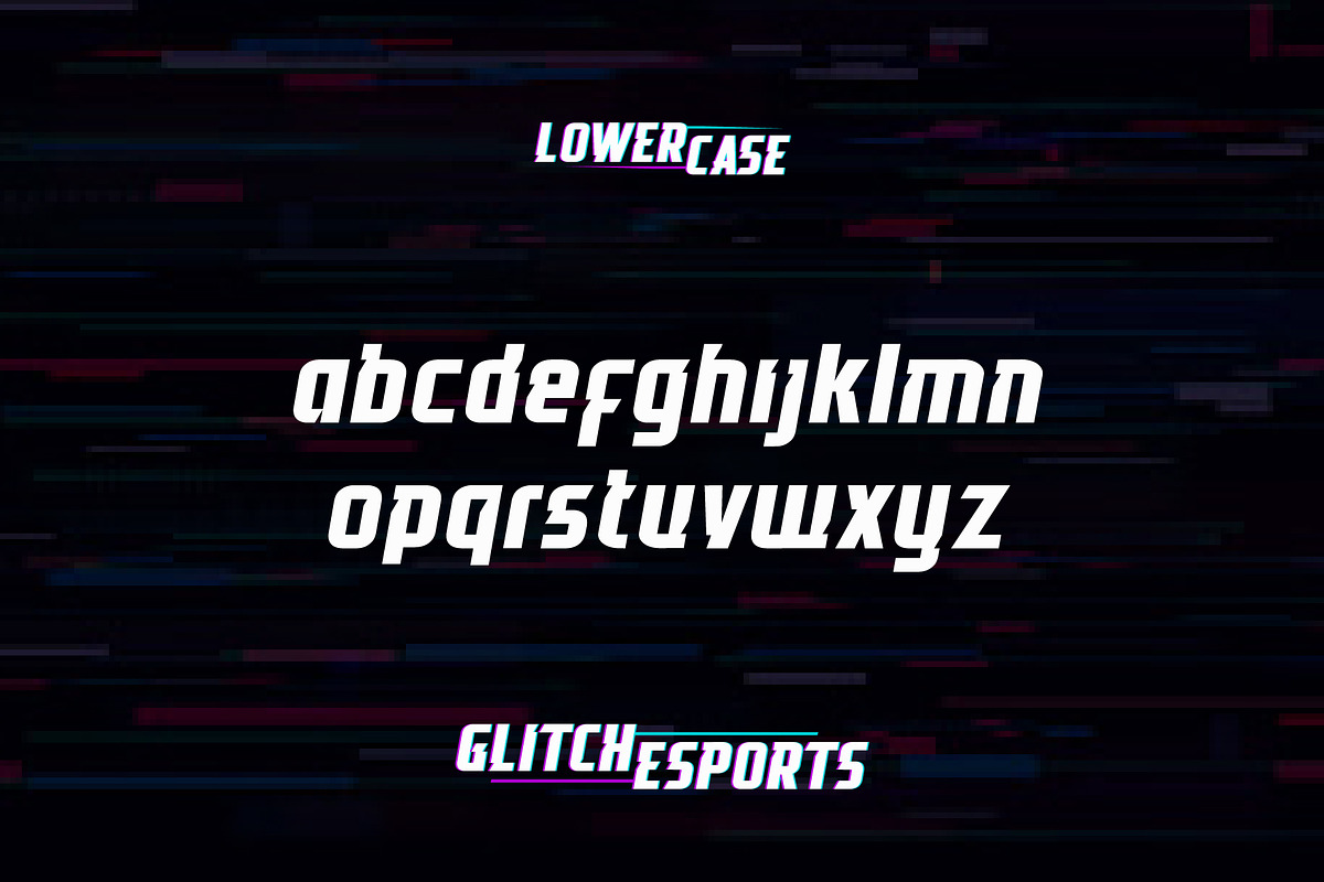 GLITCH ESPORTS DISPLAY FONT, a Font by Alphabet Agency (Photo 3 of 6)