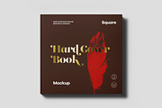 Hard Cover Square Book Mock-up, a Books & Magazine Mockup by Yogurt86 (Thumbnail 18 of 19)