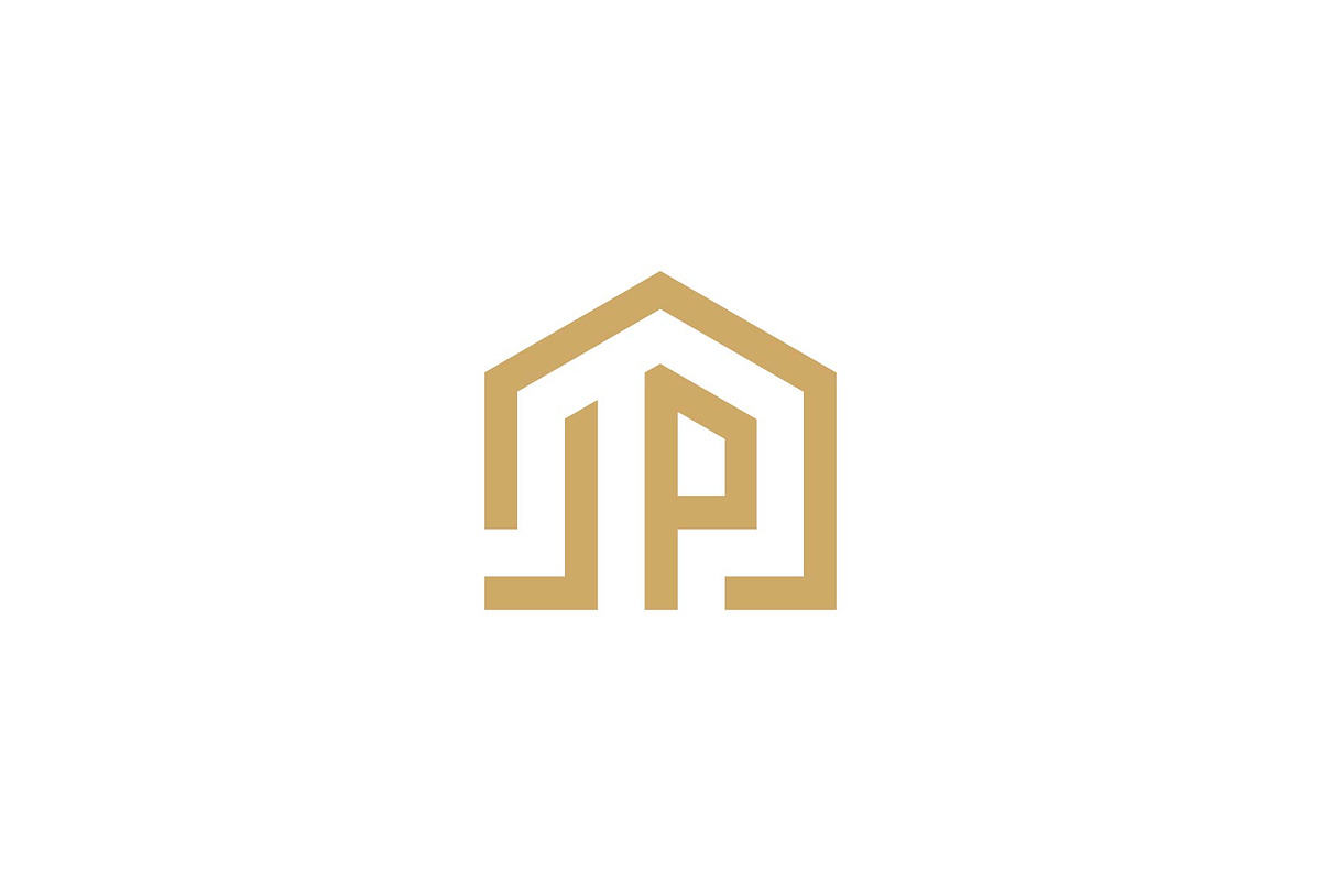 JP House Logo Design, a Branding & Logo Template by FransiskaDesign