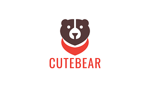 cute bear cartoon mascot logo, a Branding & Logo Template by devastd