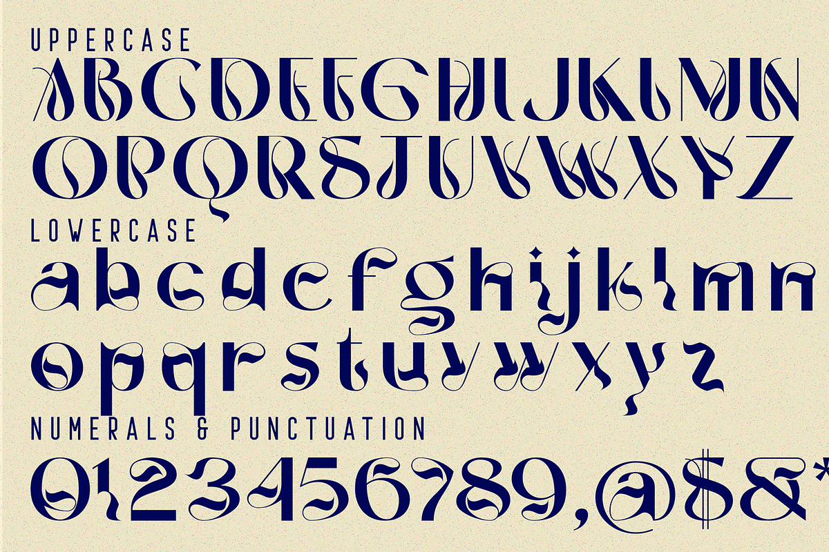 Profound Painting - Ligatures Font, a Sans Serif Font by 177Studio (Photo 8 of 8)