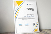 Certificate Word | PSD | AI, a Stationery Template by Curve Design (Thumbnail 5 of 6)