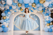 Blue Birthday Balloon Backdrops, a Background Graphic by 3Motional (Thumbnail 16 of 20)