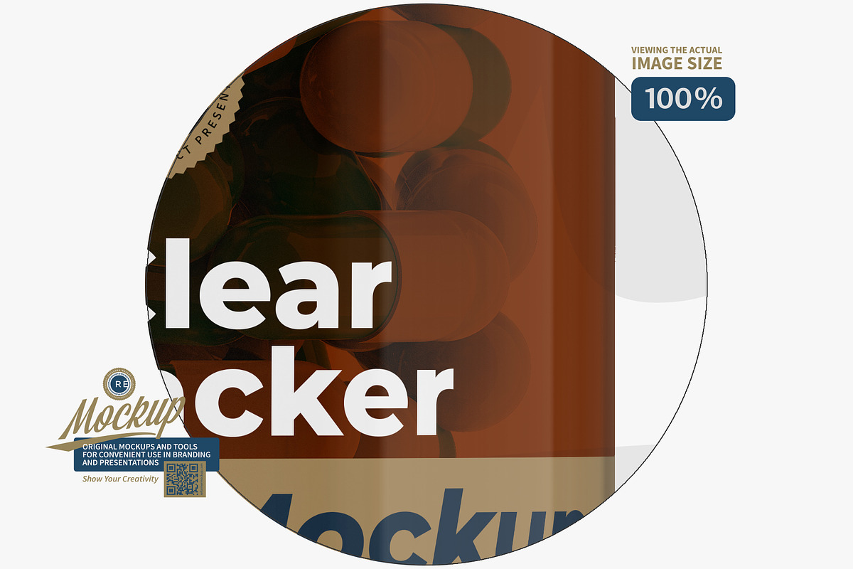 Clear Pills Bottle Mockup, a Packaging Mockup by Reformer Mockup (Photo 4 of 6)