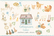Cottagecore Easter. Hand-Drawn Art., a Seasonal Illustration by Designwork (Thumbnail 1 of 12)