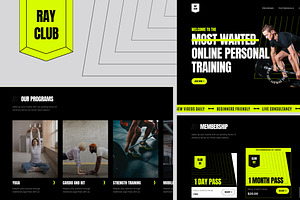 Online Fitness Web Template