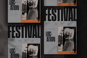 Retro Poster with Negative Style Ima, a Poster Template by wavebreak