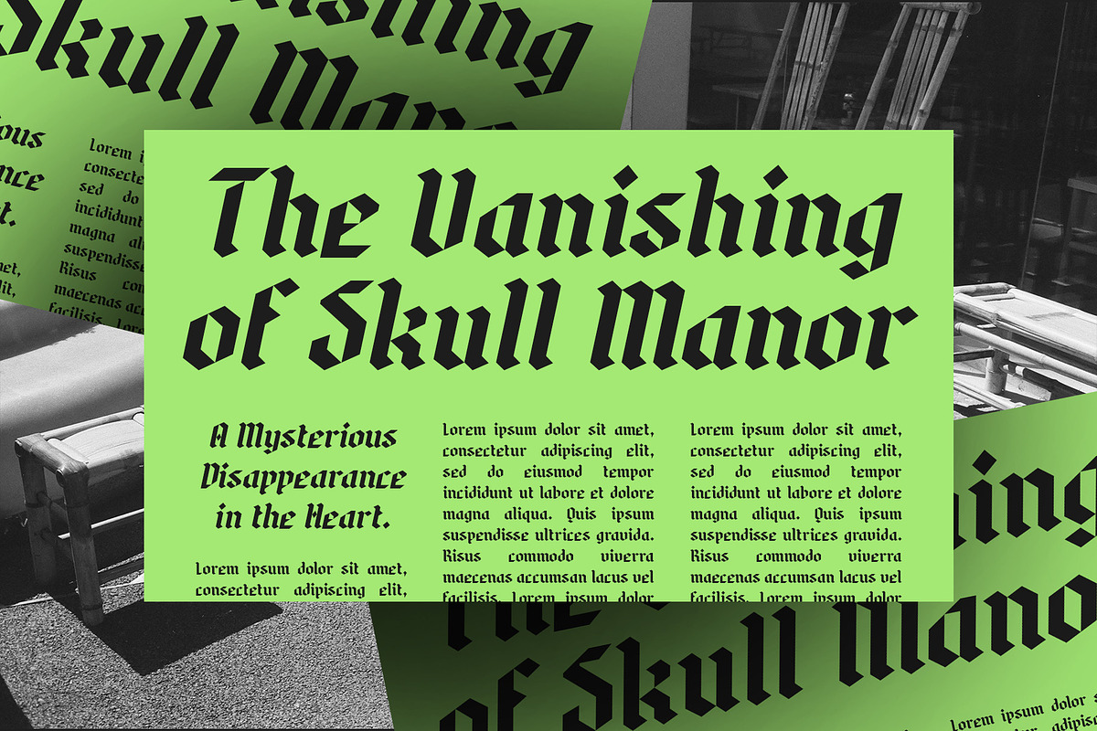 CS Snapper – Blackletter Font, a Blackletter Font by Craft Supply Co. (Photo 5 of 8)