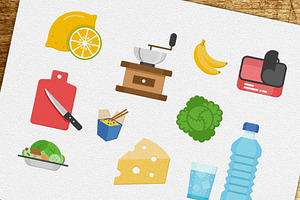 232 Food Beverage Color Icons