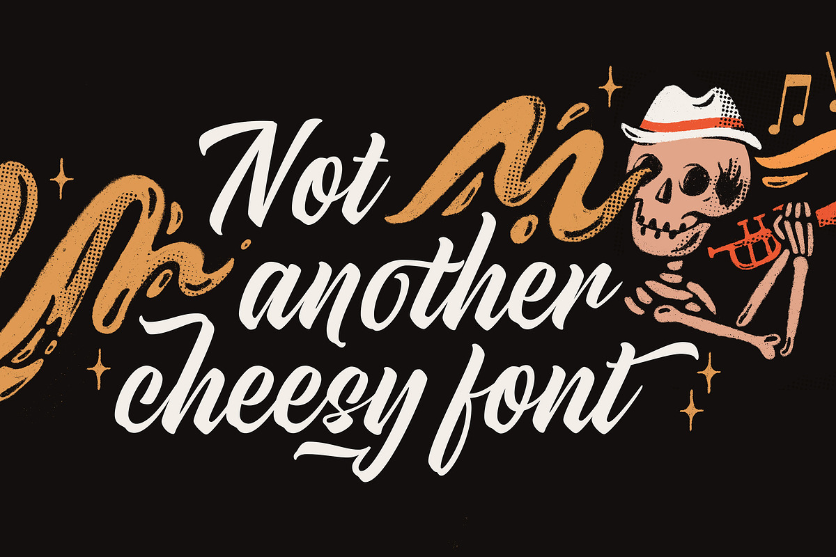 Hot Salsa brush font preview 2