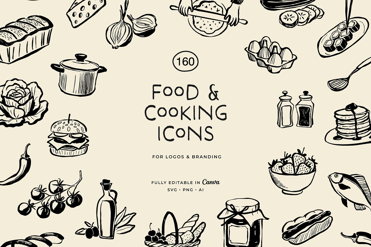FOOD & COOKING illustrations, a Food Illustration by Crocus Paperi (Photo 1 of 7)