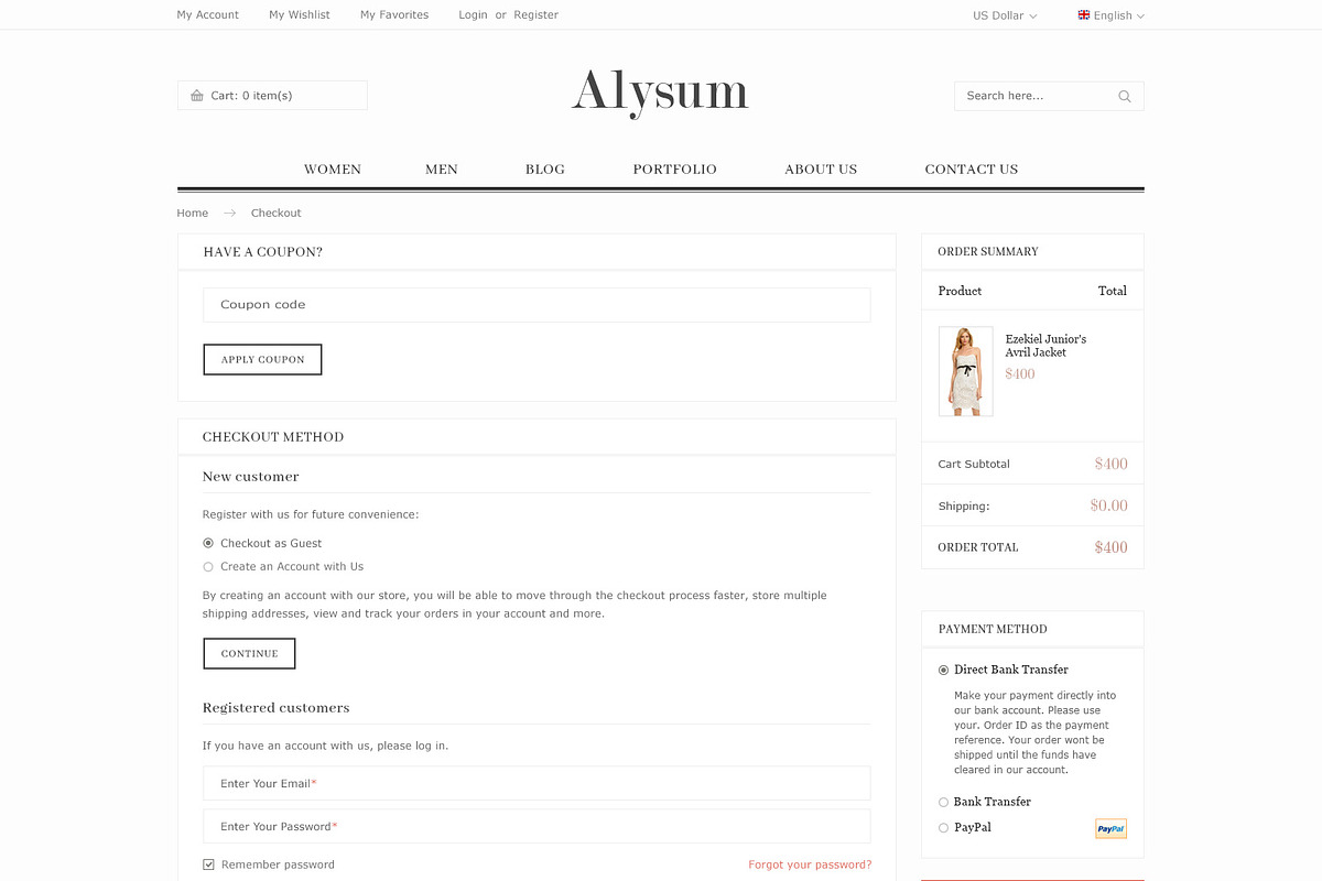 Alysum - eCommerce PSD template, a Websites & App Template by Promokit (Photo 24 of 30)