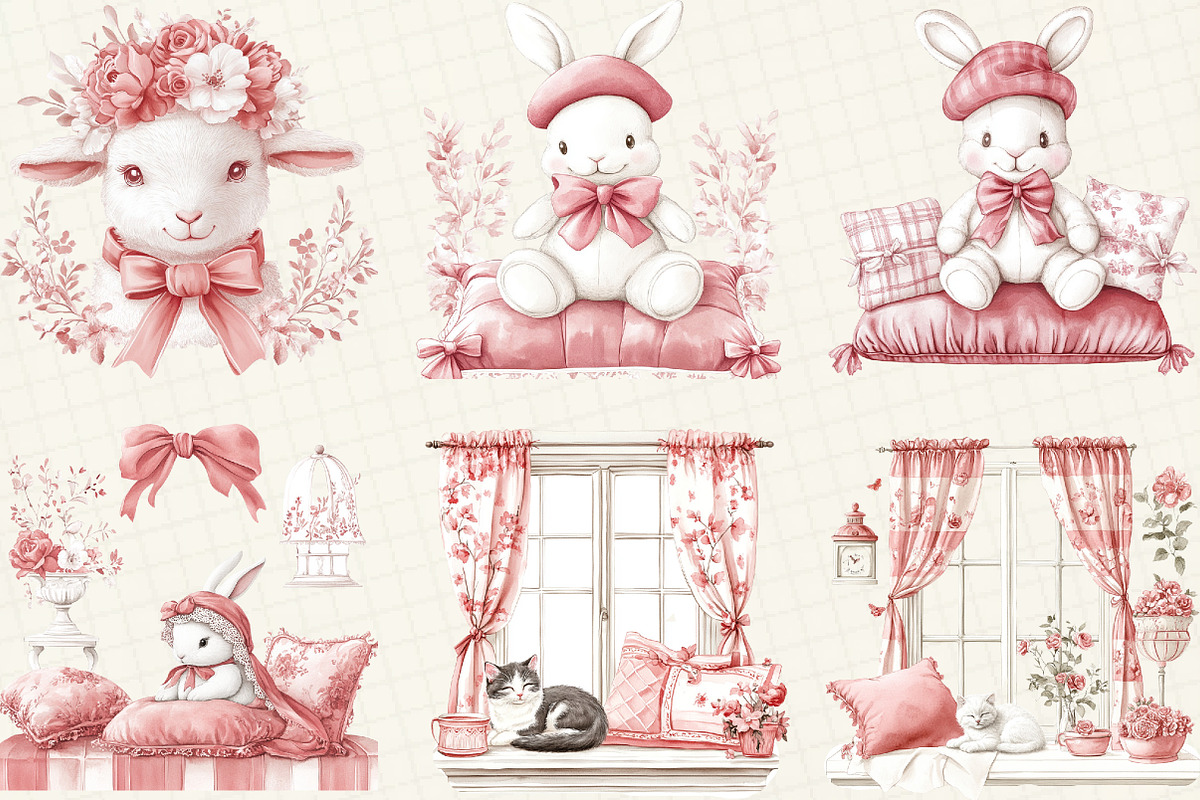 French Nursery Clipart, an Illustration by DreamCafeArt (Photo 3 of 6)