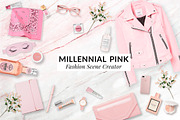 Millennial pink custom scene creator, a Books & Magazine Mockup by Negative Space (Thumbnail 1 of 4)