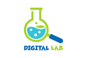 Digital Lab Logo | Science logo, a Branding & Logo Template by Master Design
