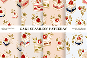 Vintage Cake Logo Set, a Food Illustration by Artflorara (Thumbnail 6 of 9)