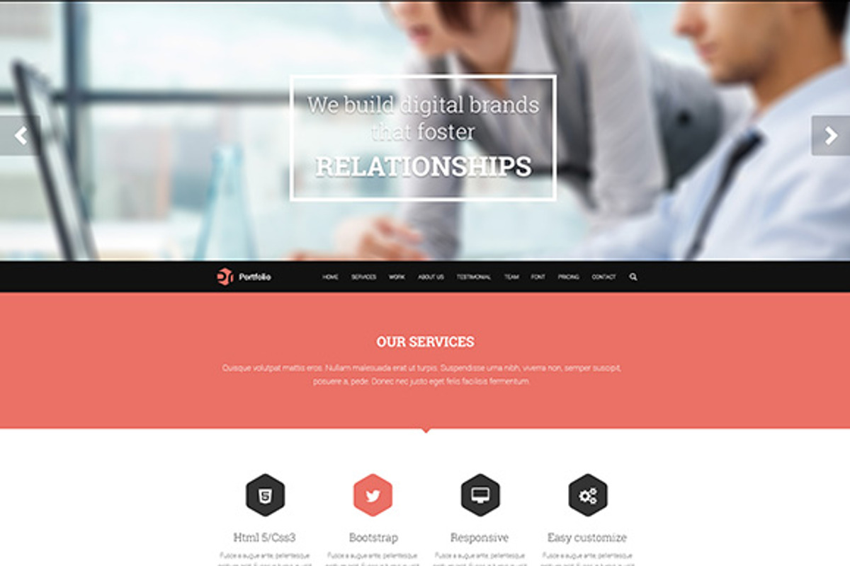 PGL Portfolio - 1 Page PSD Template, a Websites & App Template by pixelgeeklab (Photo 1 of 5)