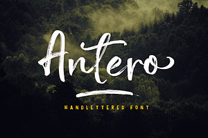 Antero Brush font
