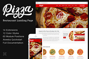 Pizza Restaurant Joomla 3 Theme, a Landing Page Template by webunderdog (Thumbnail 1 of 6)