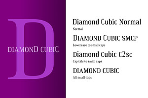 Diamond Cubic Modern Serif Font