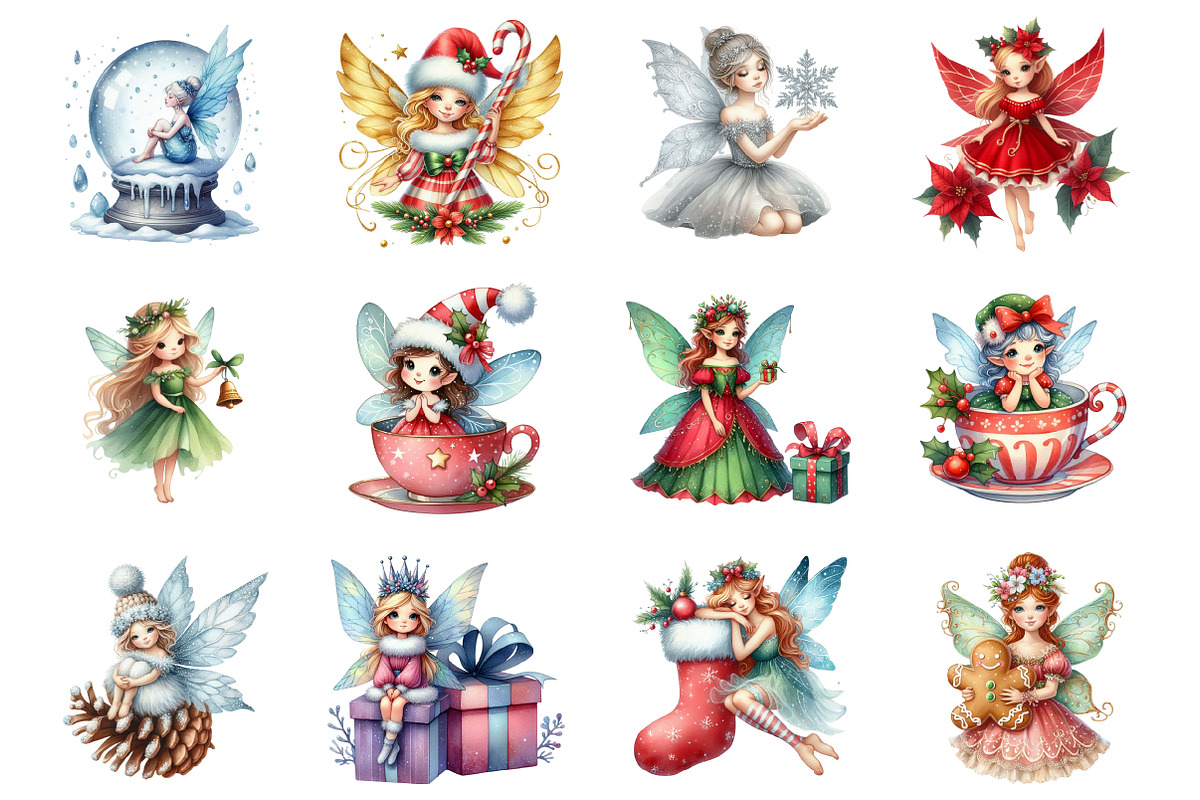 Fantasy Christmas Fairy, an Illustration by Design Market (Photo 3 of 3)